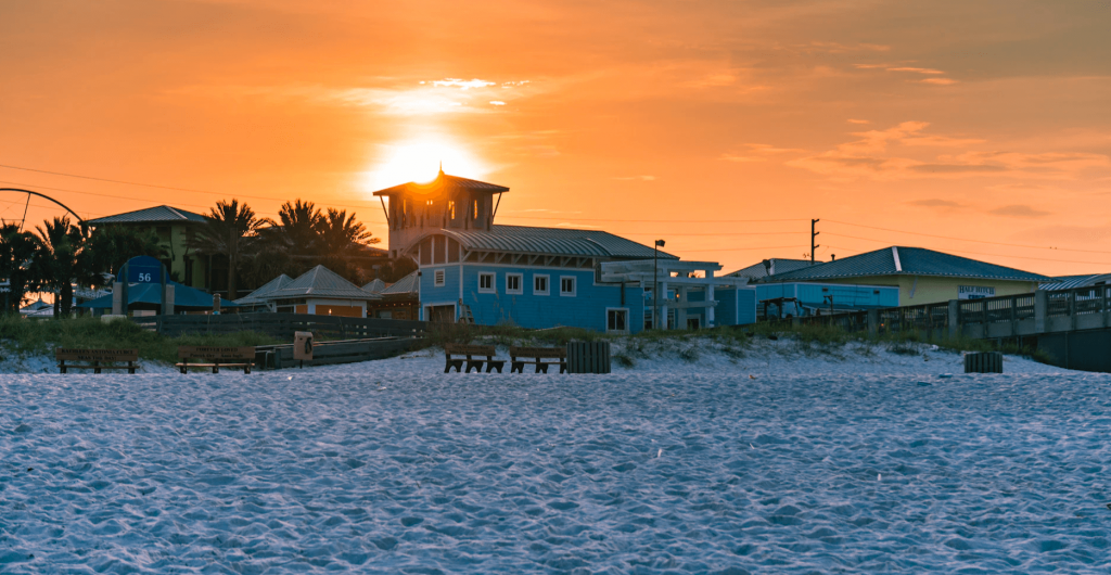 Panama City Beach is a very popular destination for Gulf Coast beachfront RV camping. 